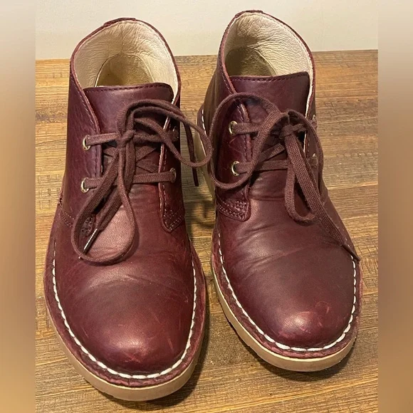 LL Bean Boots Womens 6 Stonington Chukka Burgundy Leather Lace Up Casual - Picture 6 of 16